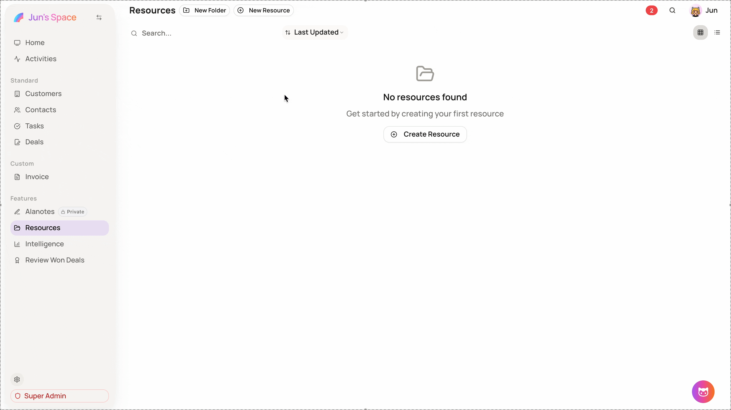 Screenshot for Create Resources