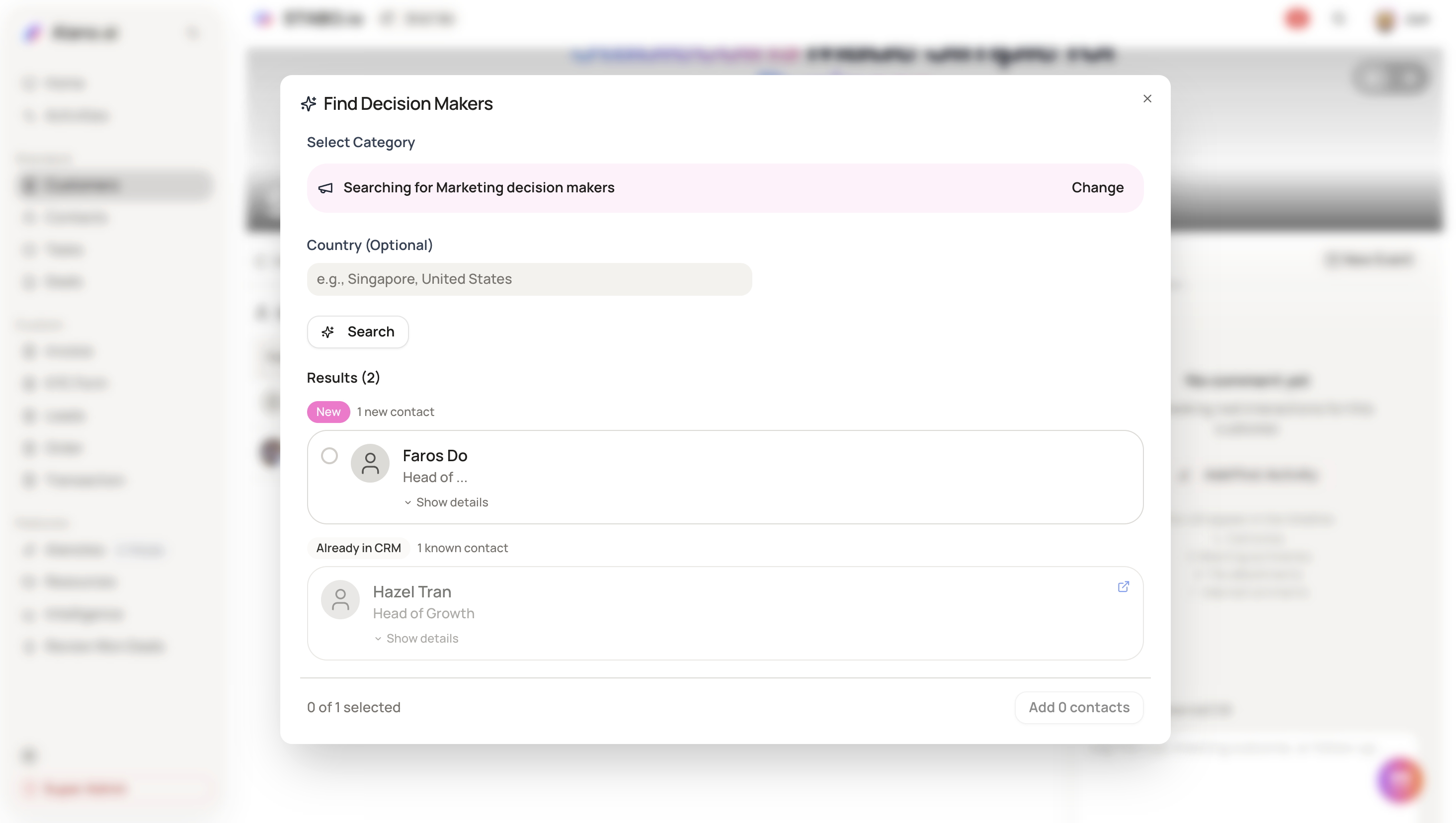 Screenshot for Decision Makers Finder