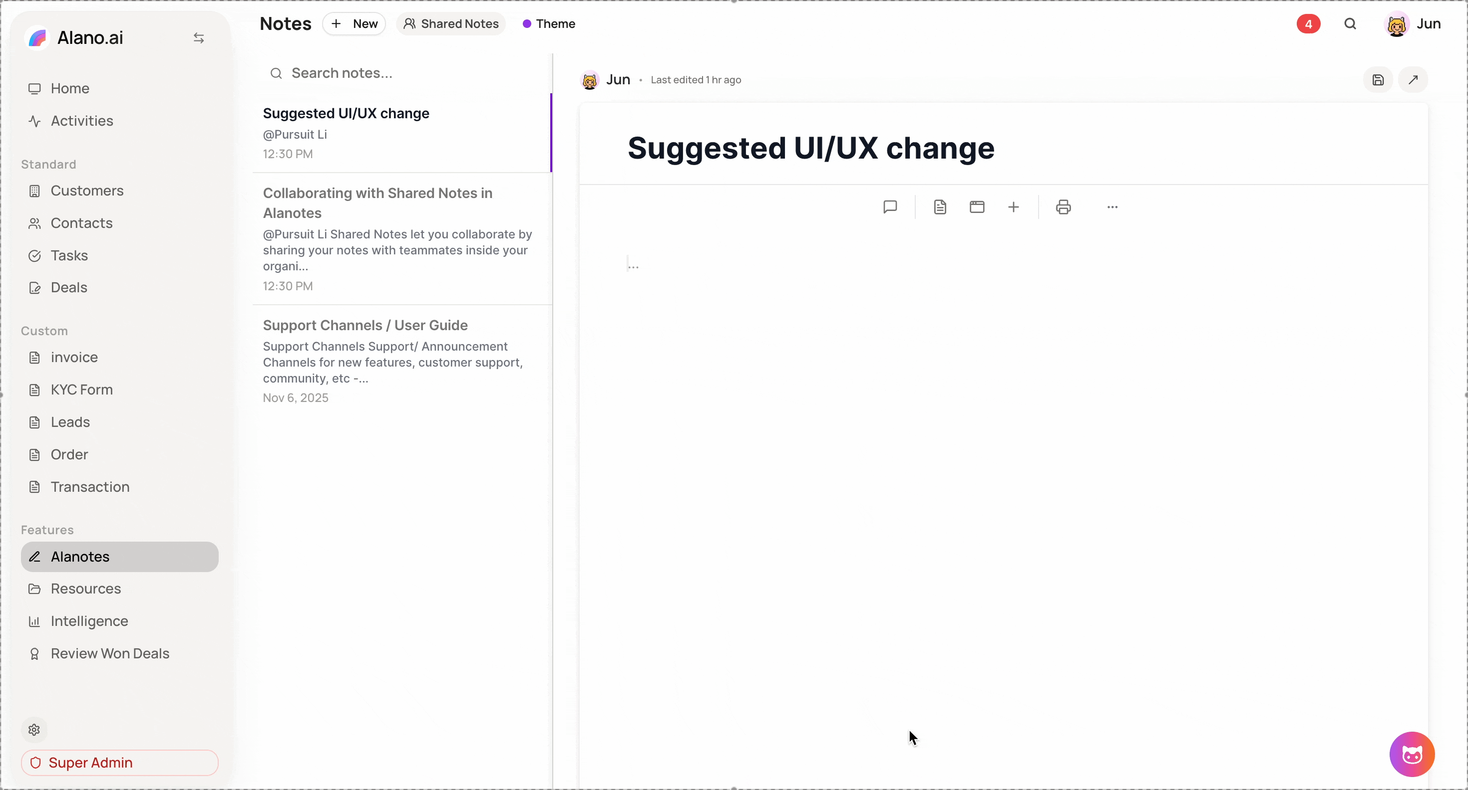 Screenshot for Mentions