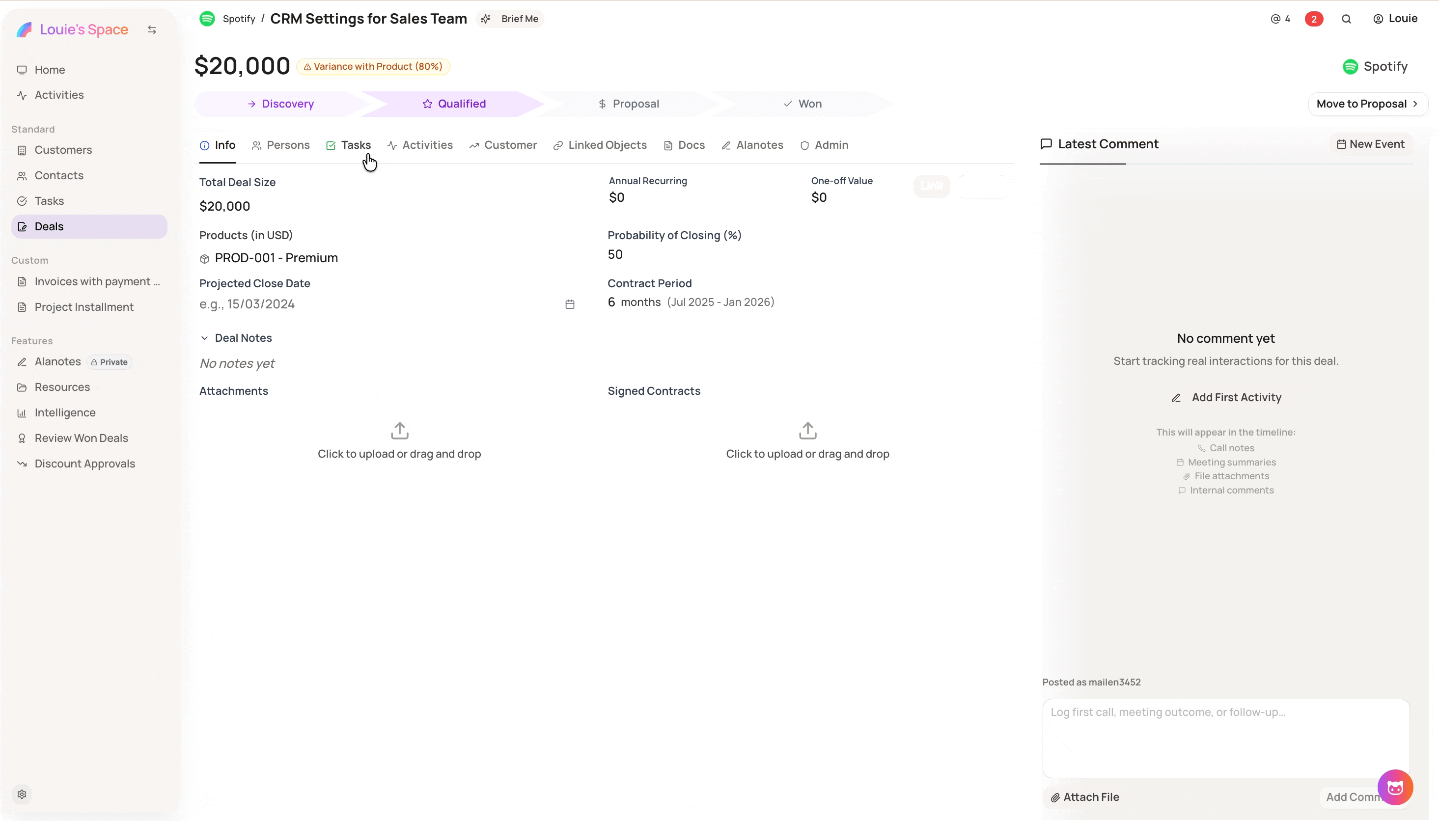 Screenshot for Deals Linking