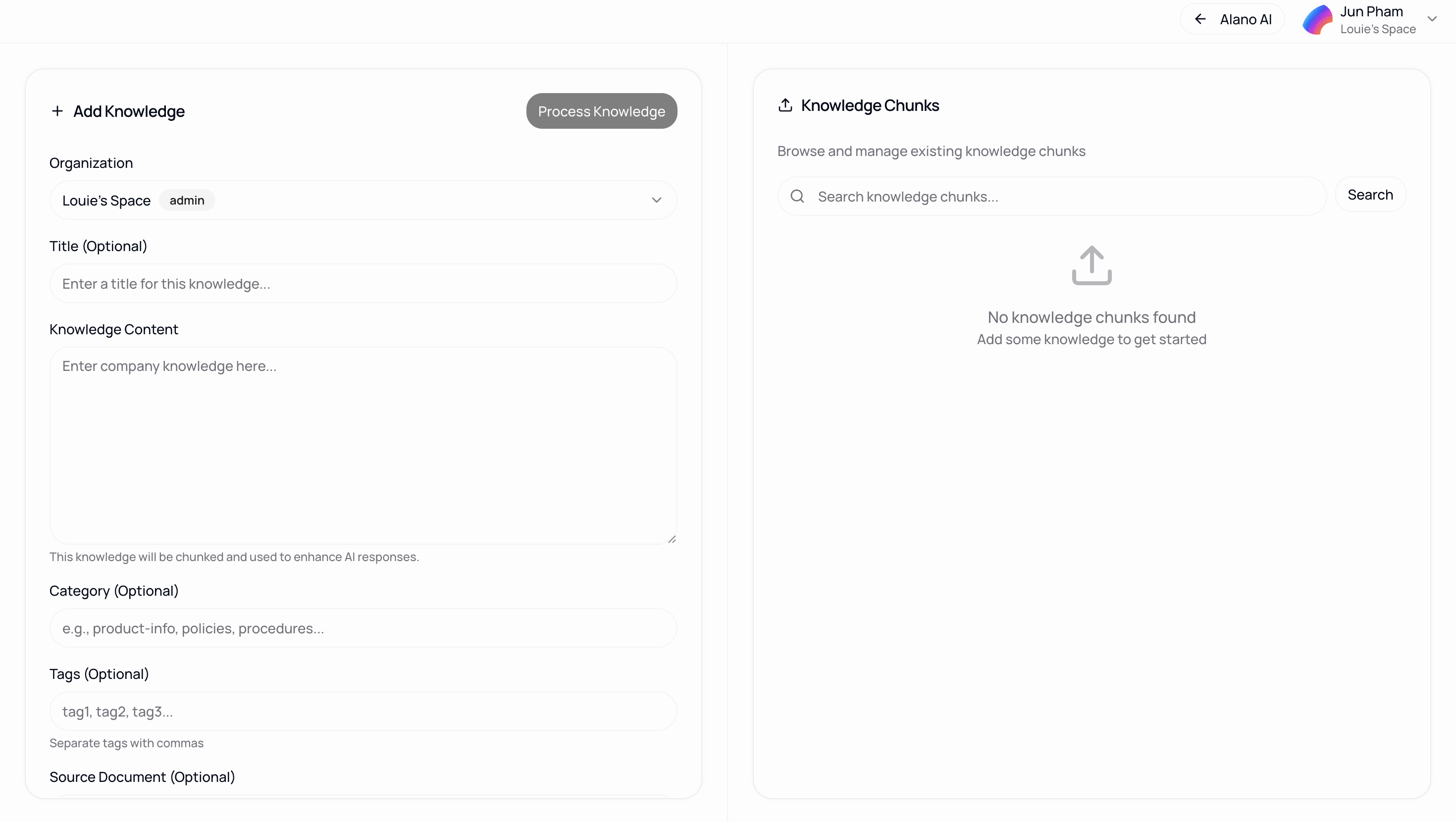 Screenshot for Personalized RAG Grounding