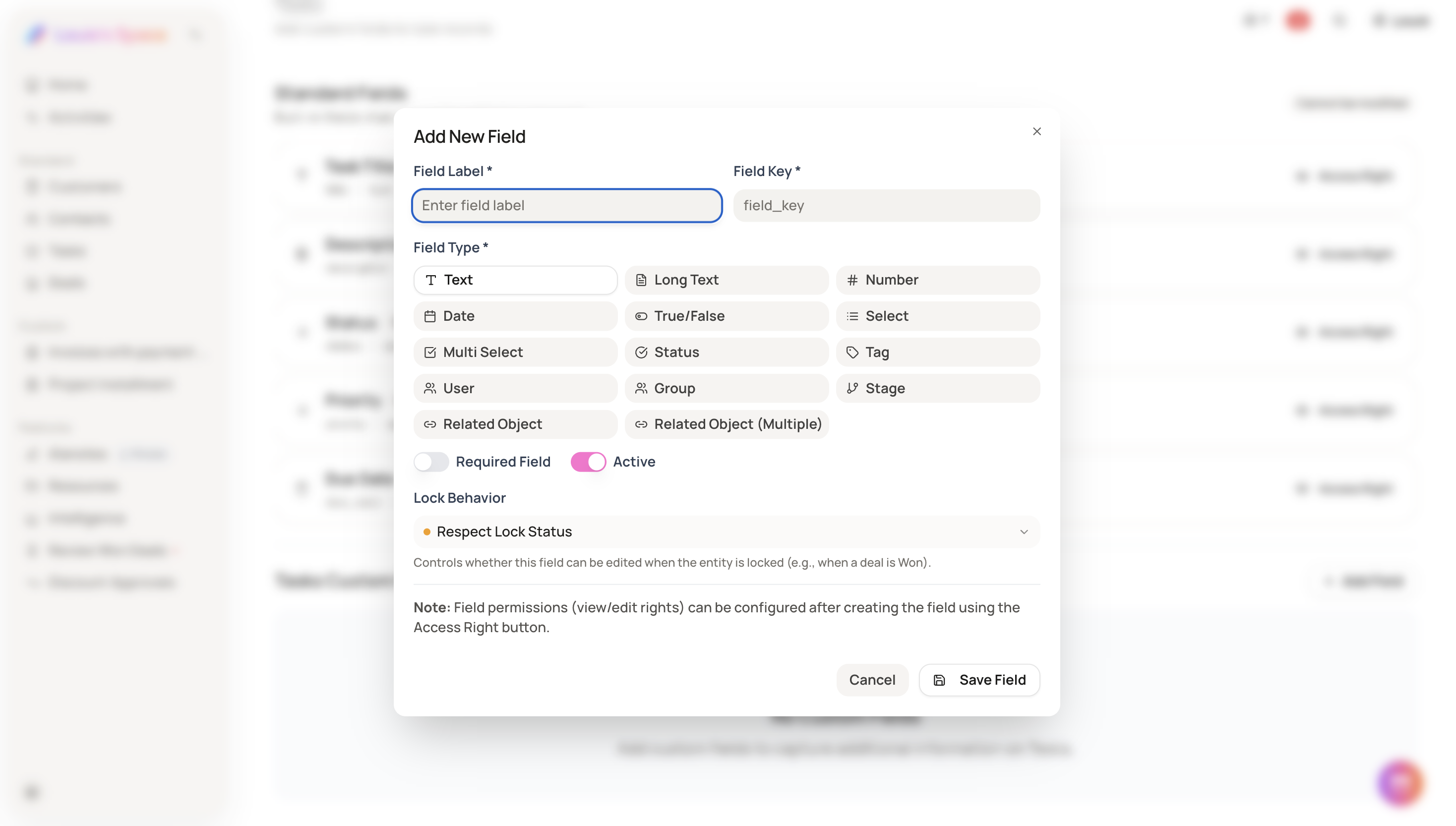 Screenshot for Custom Fields