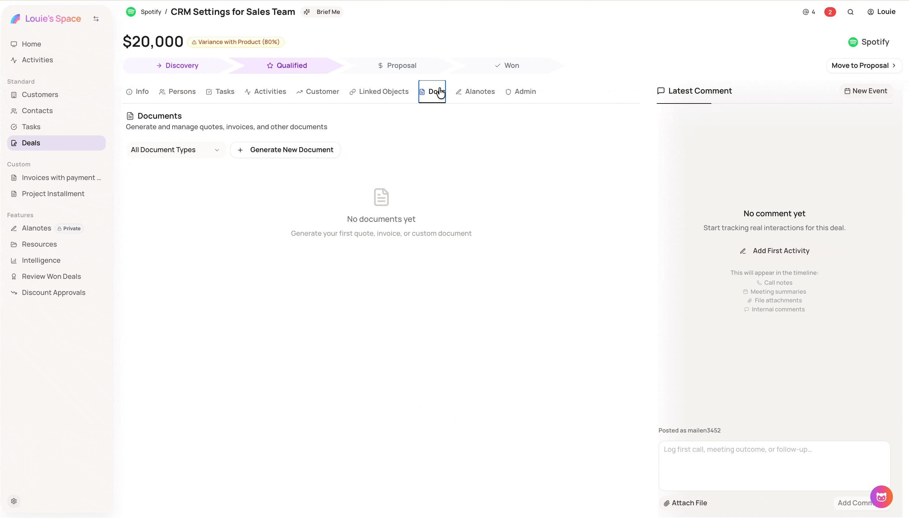 Screenshot for Deals Linking