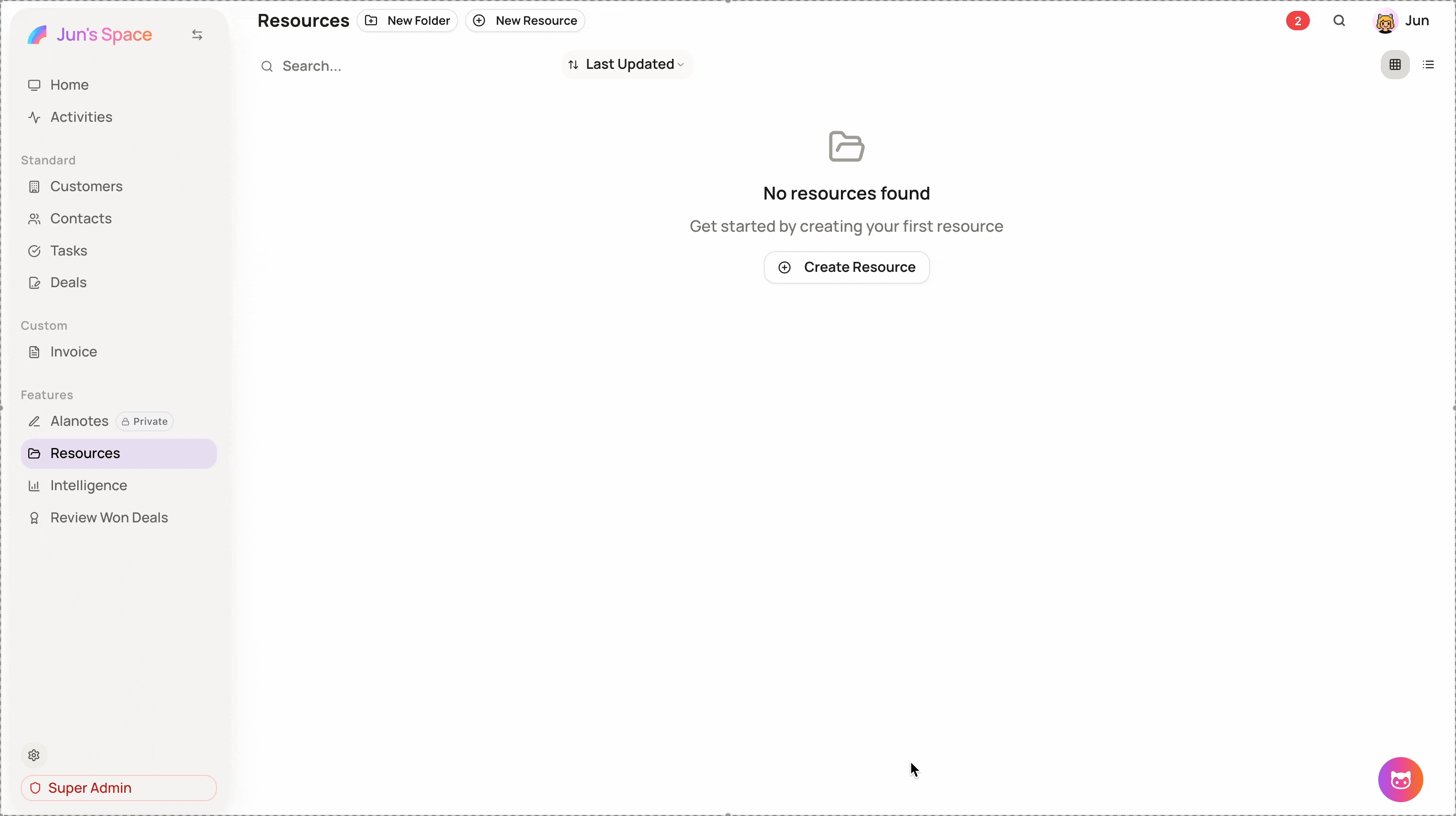 Screenshot for Create Resources