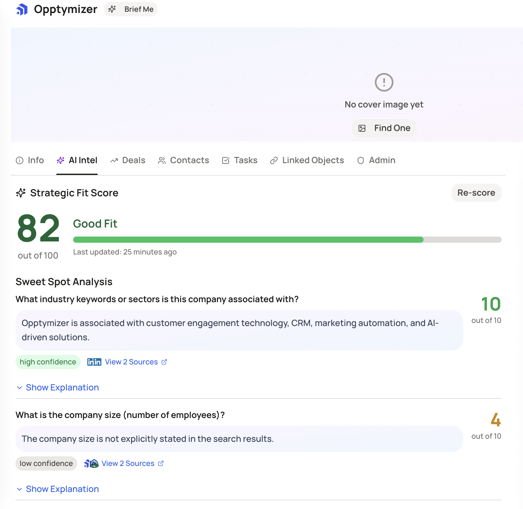 Screenshot for AI Scoring & Ranking
