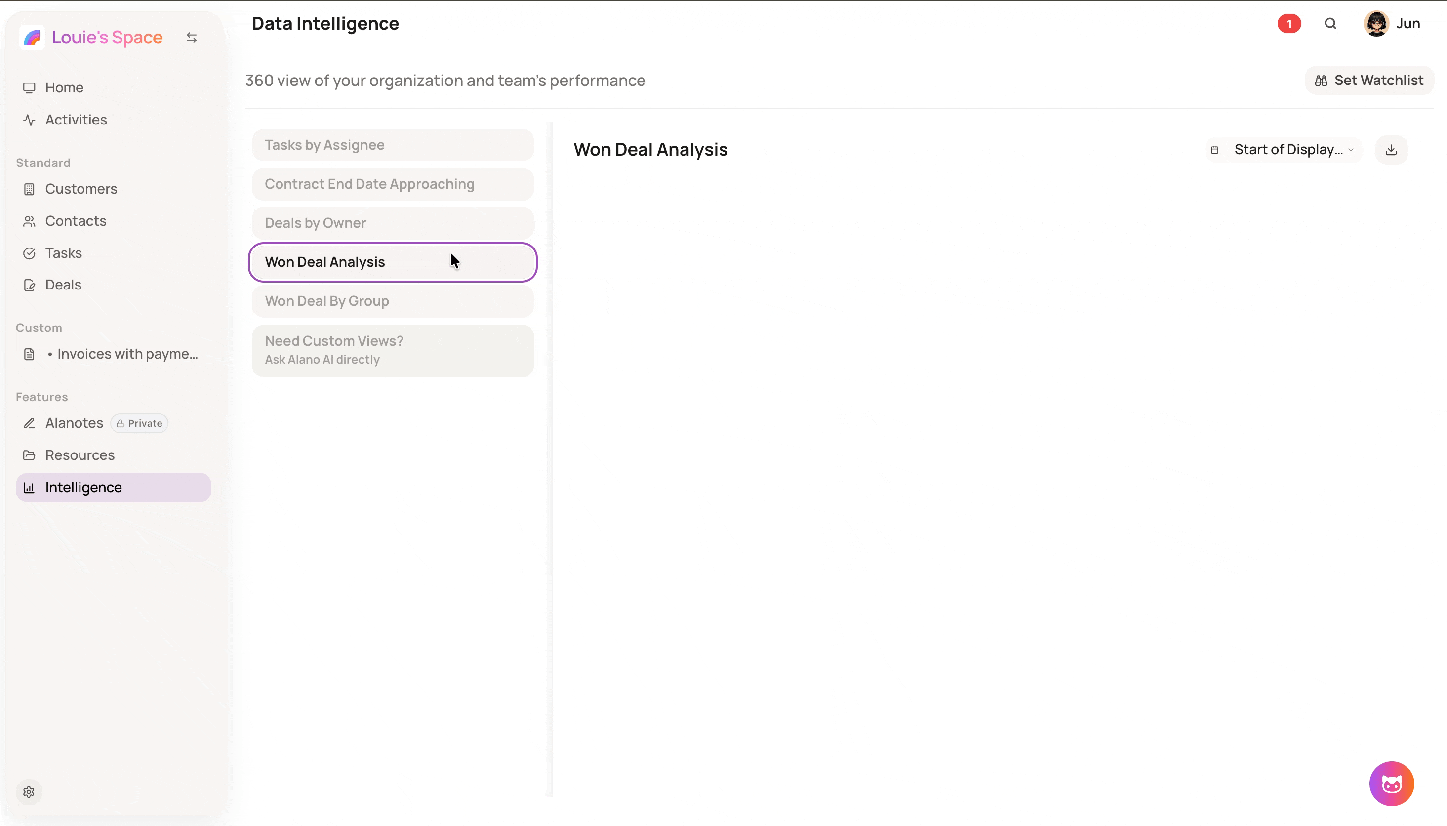 Screenshot for Intelligence Data