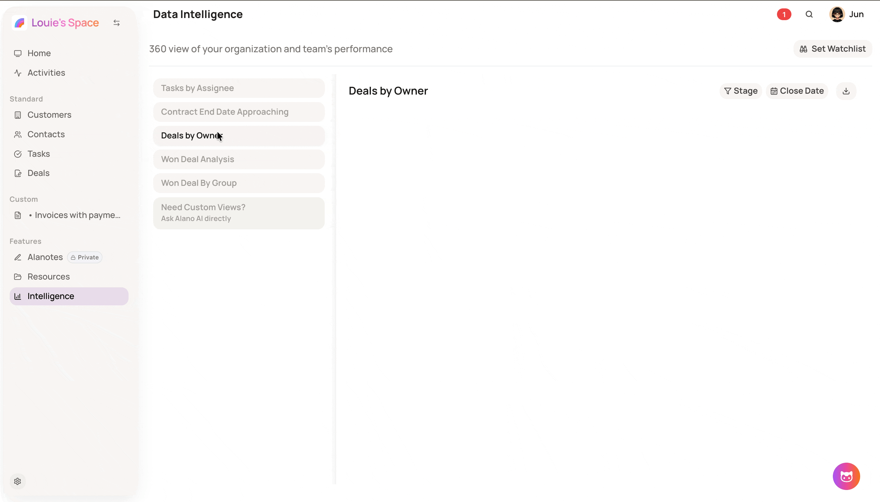 Screenshot for Intelligence Data