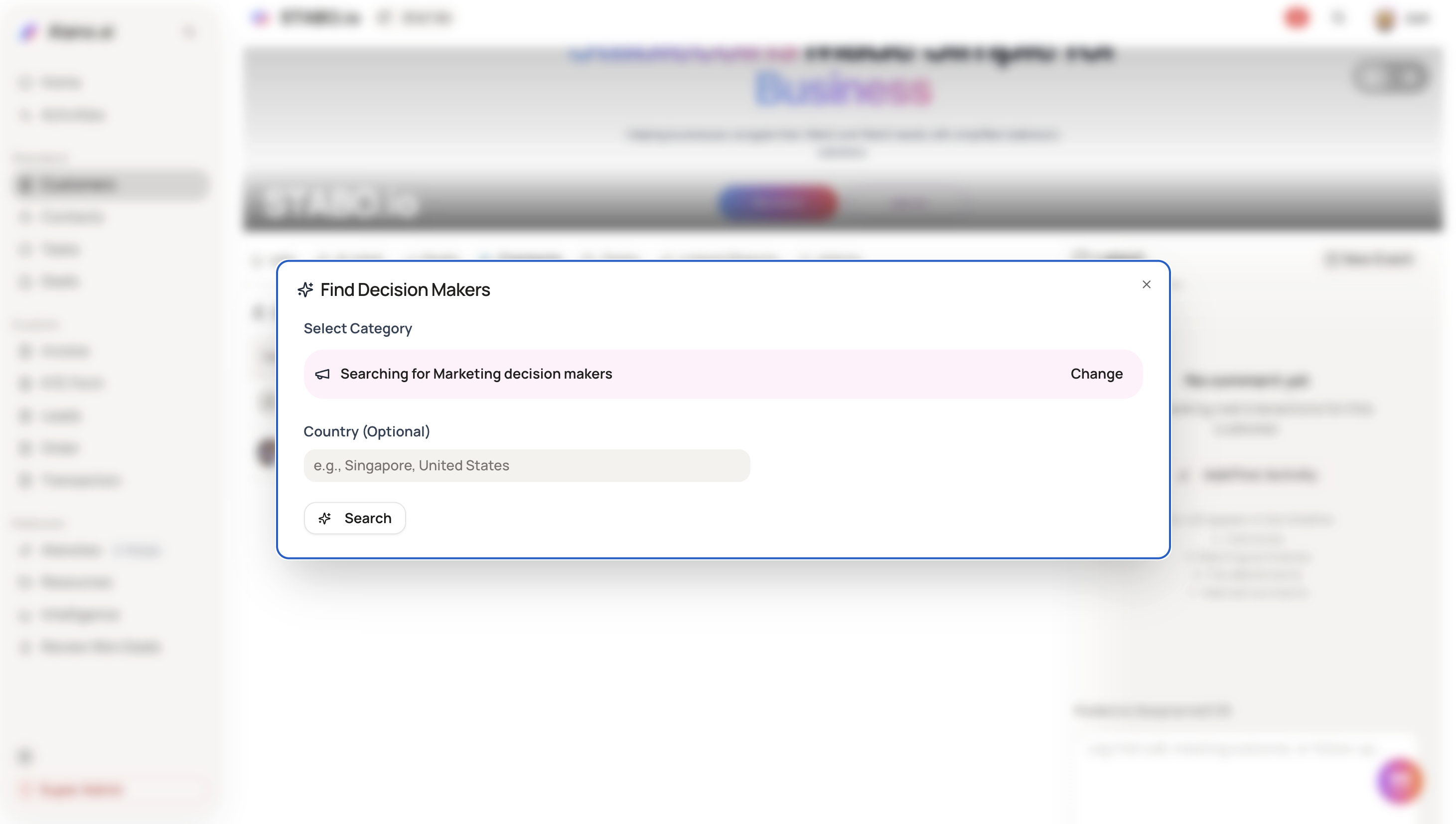 Screenshot for Decision Makers Finder